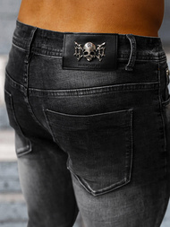 Juodai vyriški džinsai OZONEE NB/MP0169G