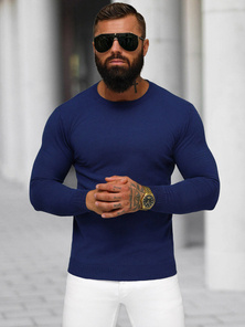 Tamsiai-mėlynas vyriškas megztinis OZONEE NB/MMB602/5Z