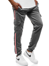 Grafitinės vyriškos sportinės kelnės OZONEE JS/JZ11009