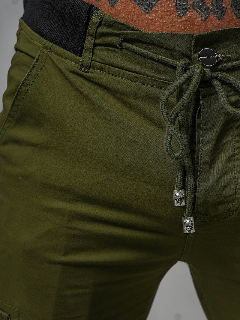 Žalios Vyriškos Cargo Jogger Kelnės OZONEE NB/MP0208MVZ