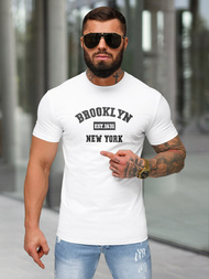 Baltas vyriški marškinėliai OZONEE NB/MT3134