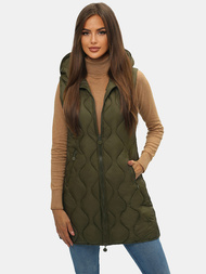 Rusvai žalsva moteriška liemenė OZONEE O/H928/13