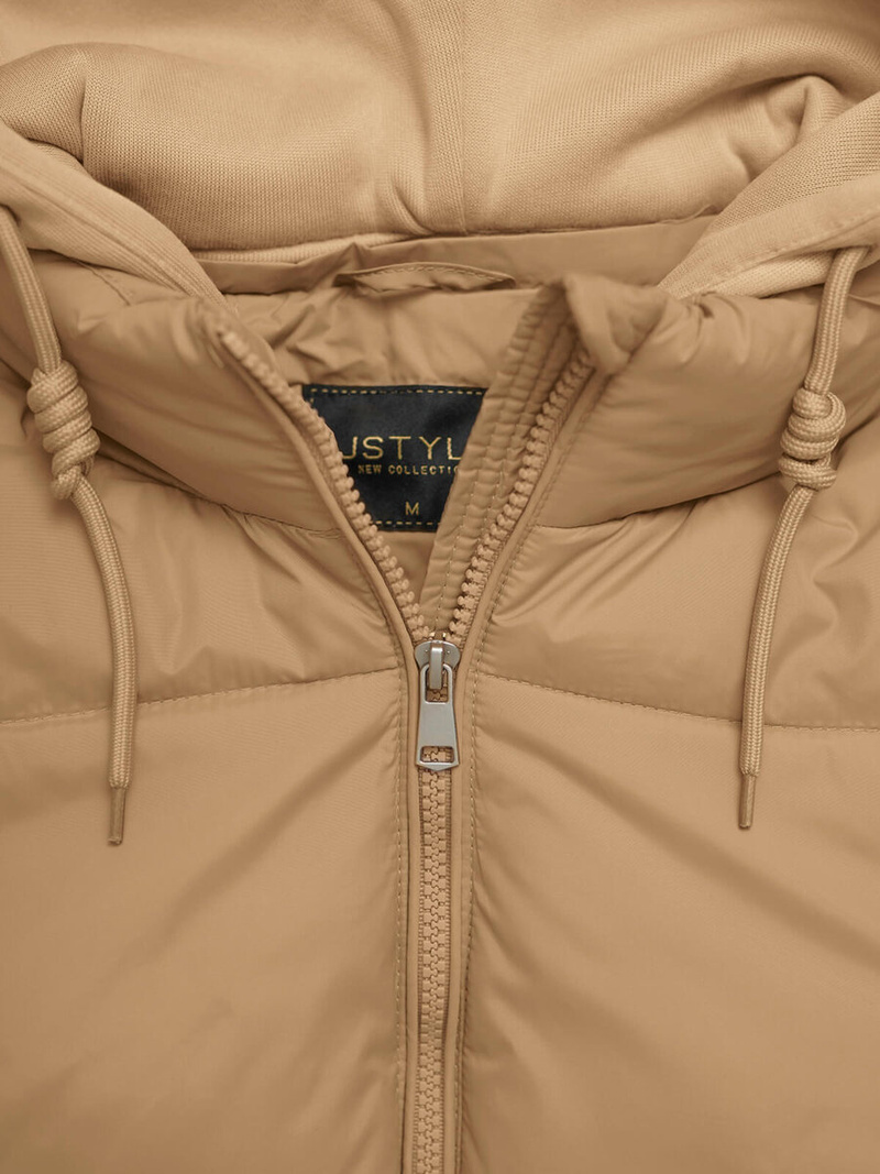 Šviesiai-smėlinis moteriška striukė OZONEE JS/16M9187/158