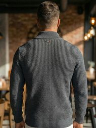 Grafitinis vyriškas megztinis OZONEE NB/MM6020/3Z