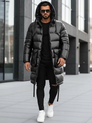 Juodas vyriška žieminė striukė OZONEE O/M3205Z