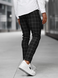  Juodos vyriškos chino kelnės OZONEE DJ/5505Z