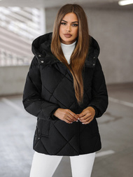 Juoda moteriška striukė OZONEE JS/5M3175/392Z