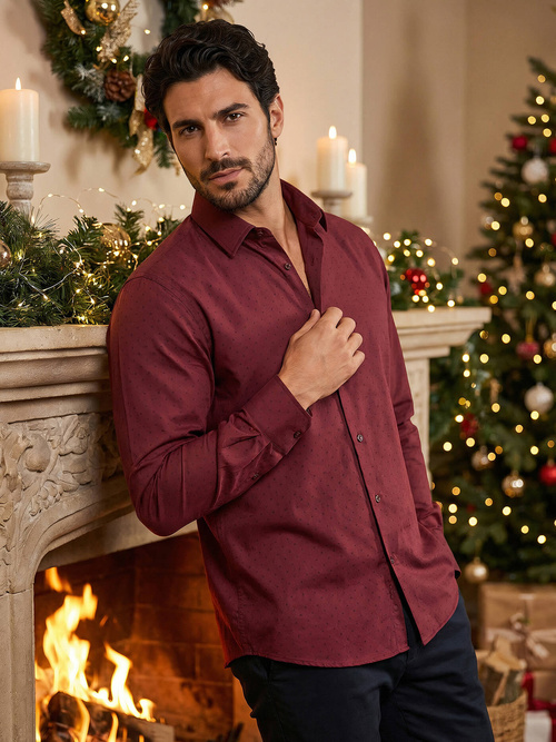 Bordinė vyriški marškiniai OZONEE V/V182Z