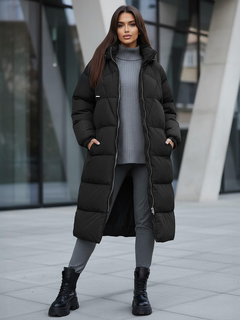 Juoda moteriška striukė OZONEE JS/5M3163/392Z