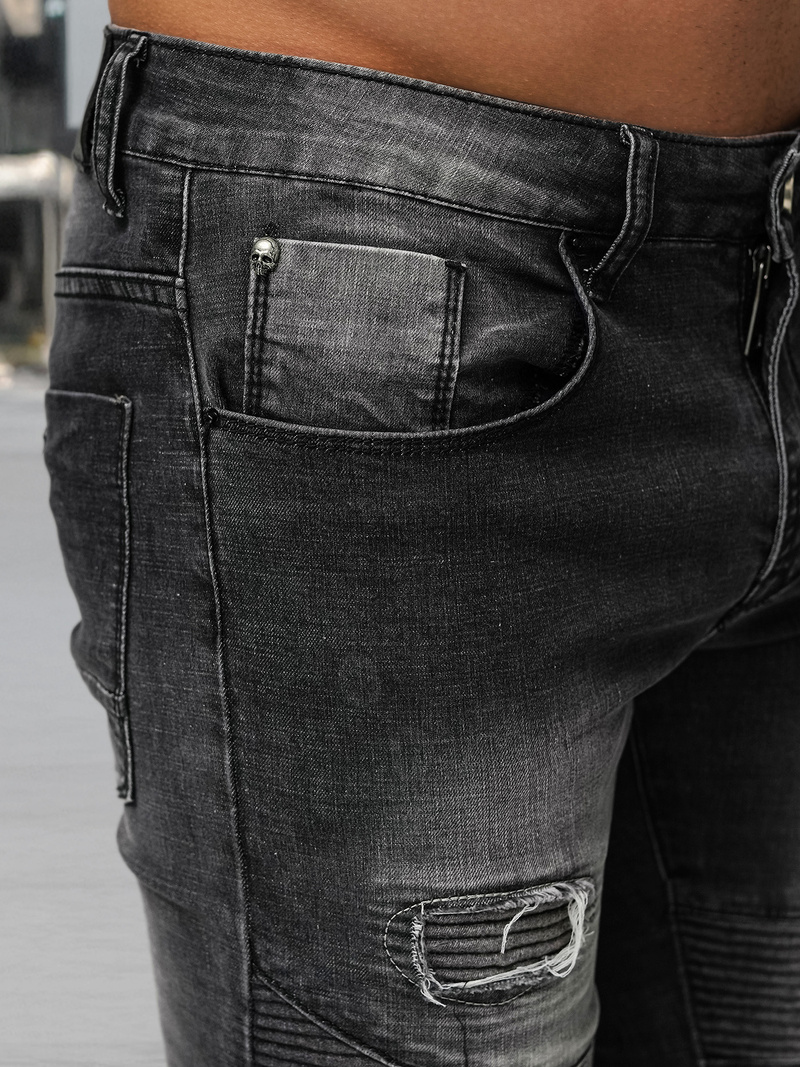 Juoda vyriški džinsai OZONEE NB/MP0142NZ