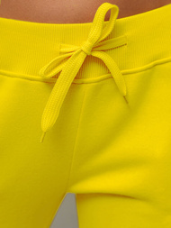 Geltonos moteriškos sportinės kelnės OZONEE JS/CK01Z