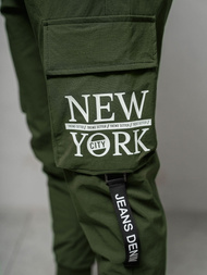 Rusvai žalsvos Vyriškos Chino Kelnės OZONEE O/PS5516