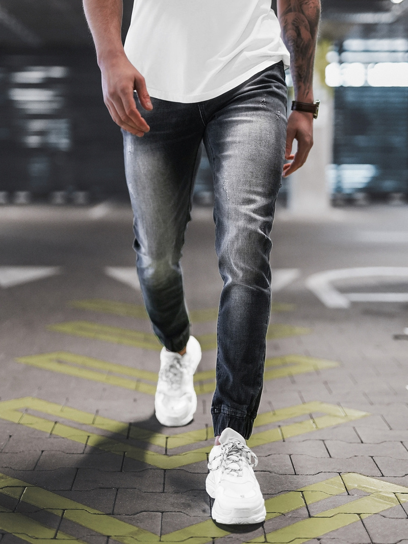 Juoda Vyriškos Jogger Stiliaus Kelnės OZONEE NB/MP0053/2N