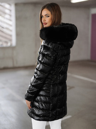 Juoda moteriška striukė OZONEE JS/16M9120/392Z