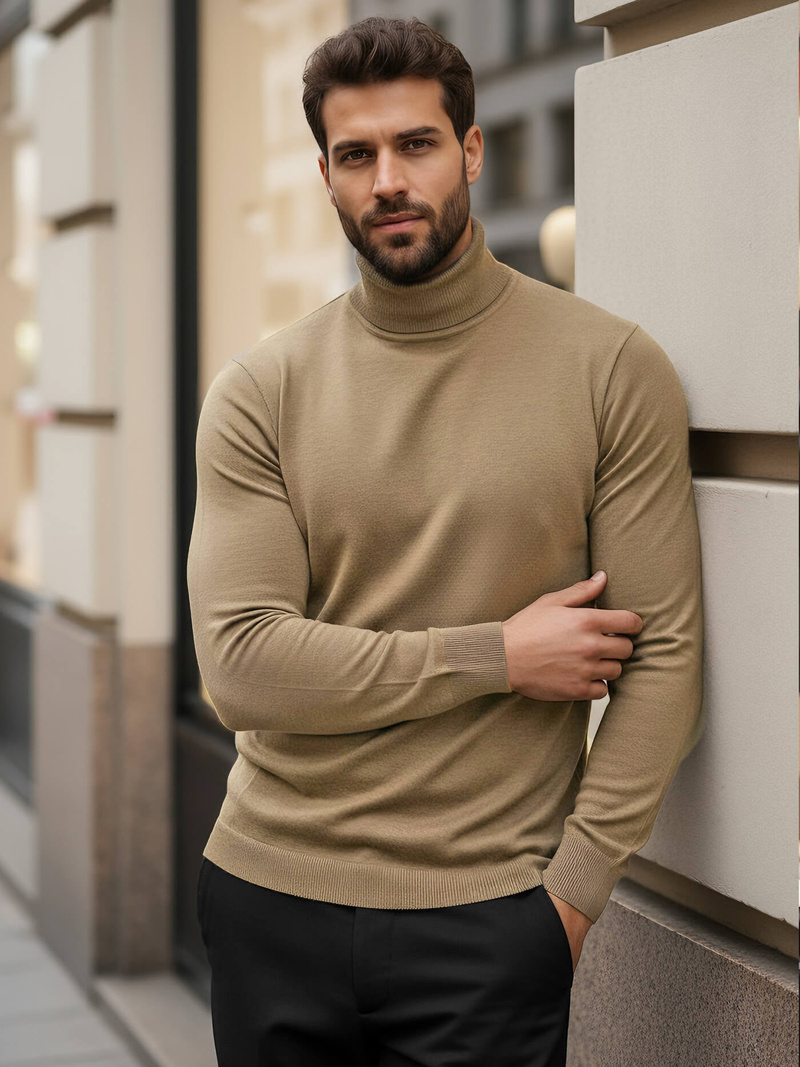 Camel spalva vyriškas megztinis OZONEE V/V24504