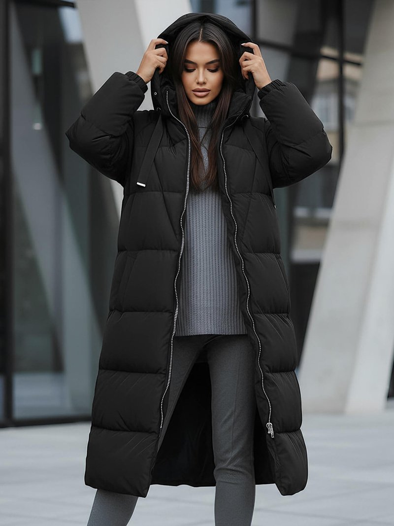 Juoda moteriška striukė OZONEE JS/5M3163/392Z