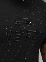 Juodi vyriški marškinėliai OZONEE O/QQ1389