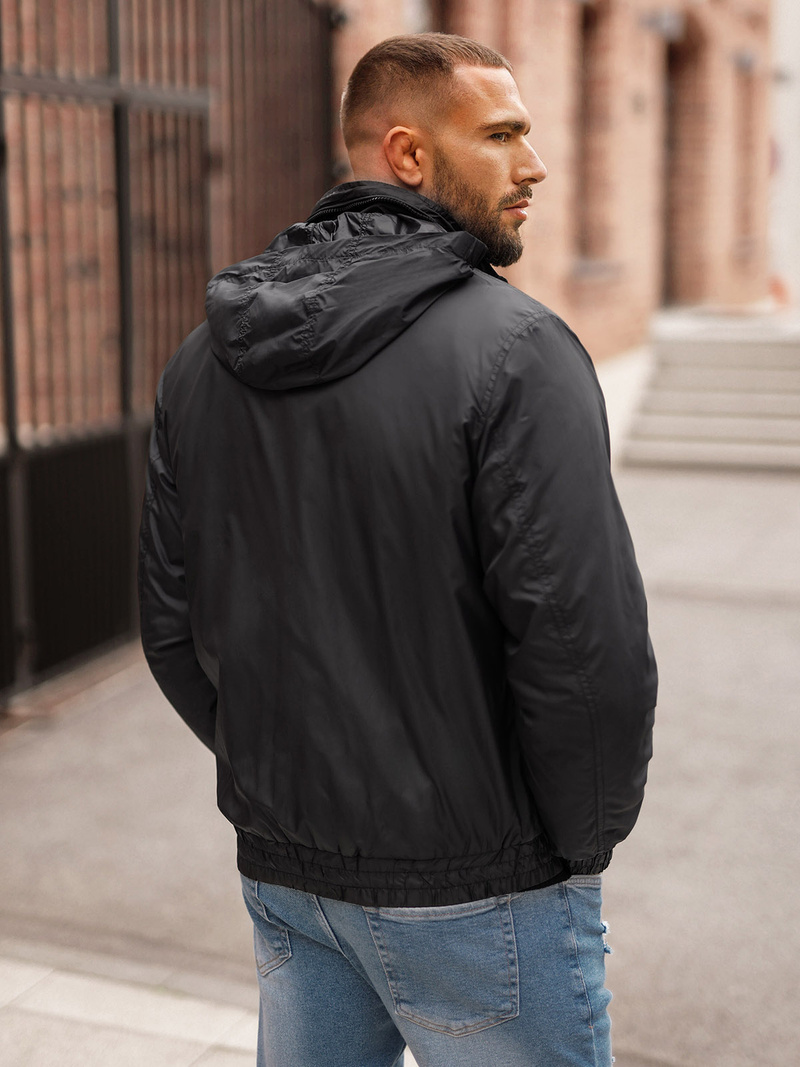 Juoda vyriška striukė OZONEE JS/5M3102/392Z