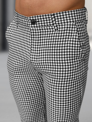  Juodai-baltos vyriškos chino kelnės OZONEE DJ/5531Z