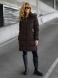 Šokoladas moteriška žieminė striukė OZONEE JS/16M9302/158