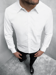 Balti vyriški marškiniai OZONEE JS/HH038/45