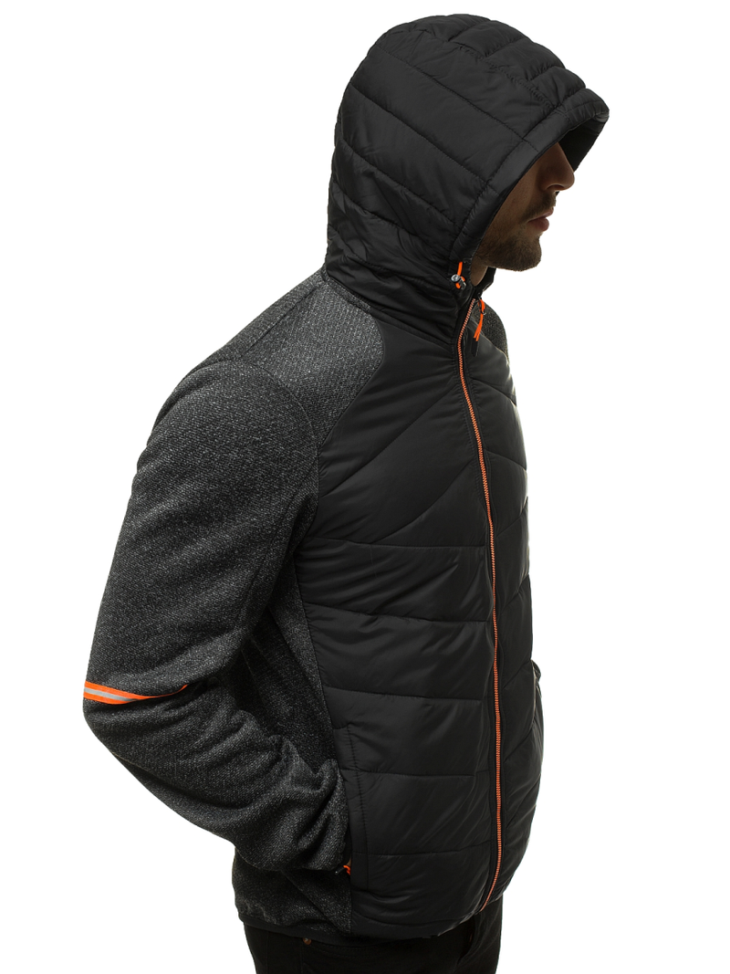 Juoda vyriška striukė OZONEE JS/KS2157