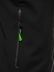 Juodai-Žalia vyriška softshelte striukė OZONEE GE/12269Z