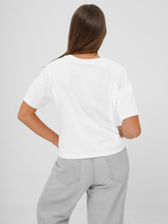 Baltai-mėlynas moteriški marškinėliai OZONEE JS/RJ77247