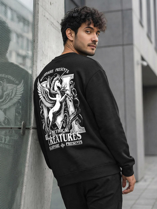 Juodas vyriškas džemperis OZONEE JS/65B3919/3Z