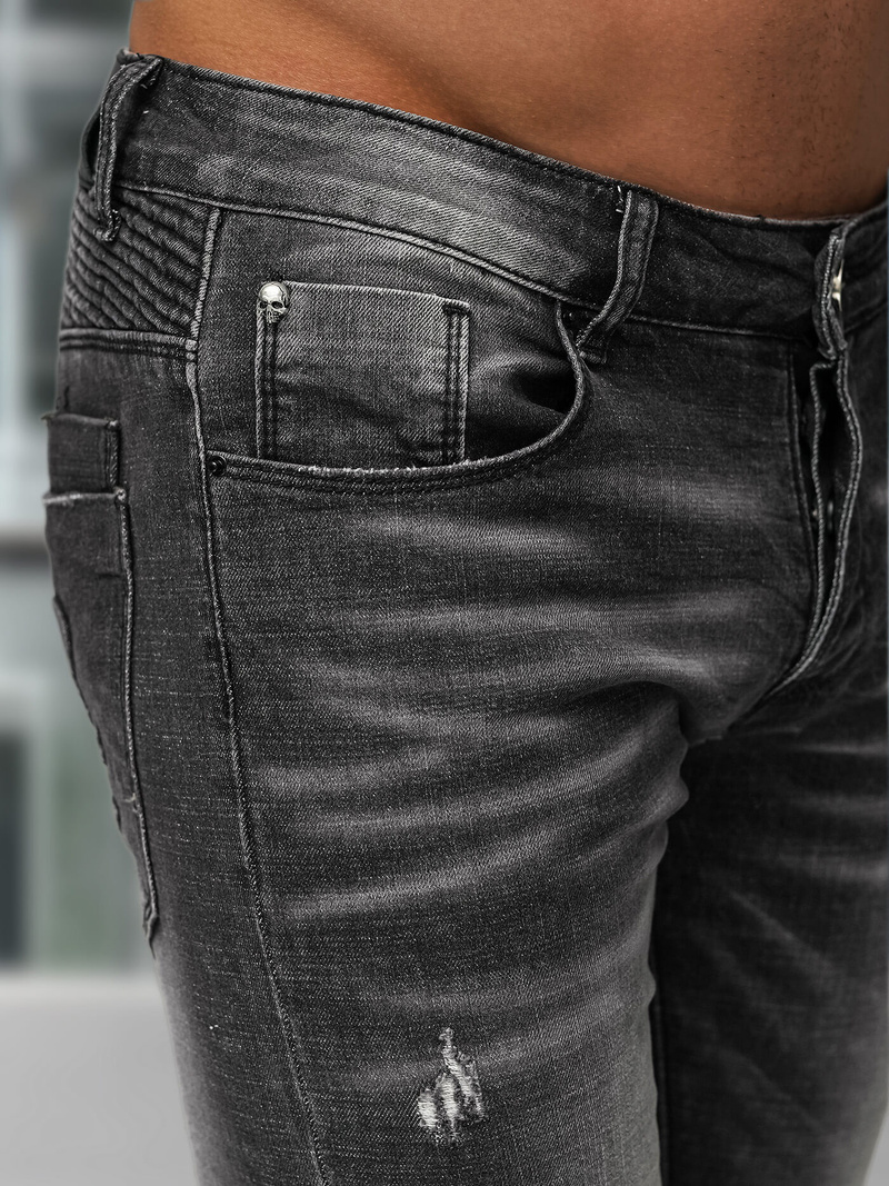 Juodai vyriški džinsai OZONEE NB/MP0070NZ