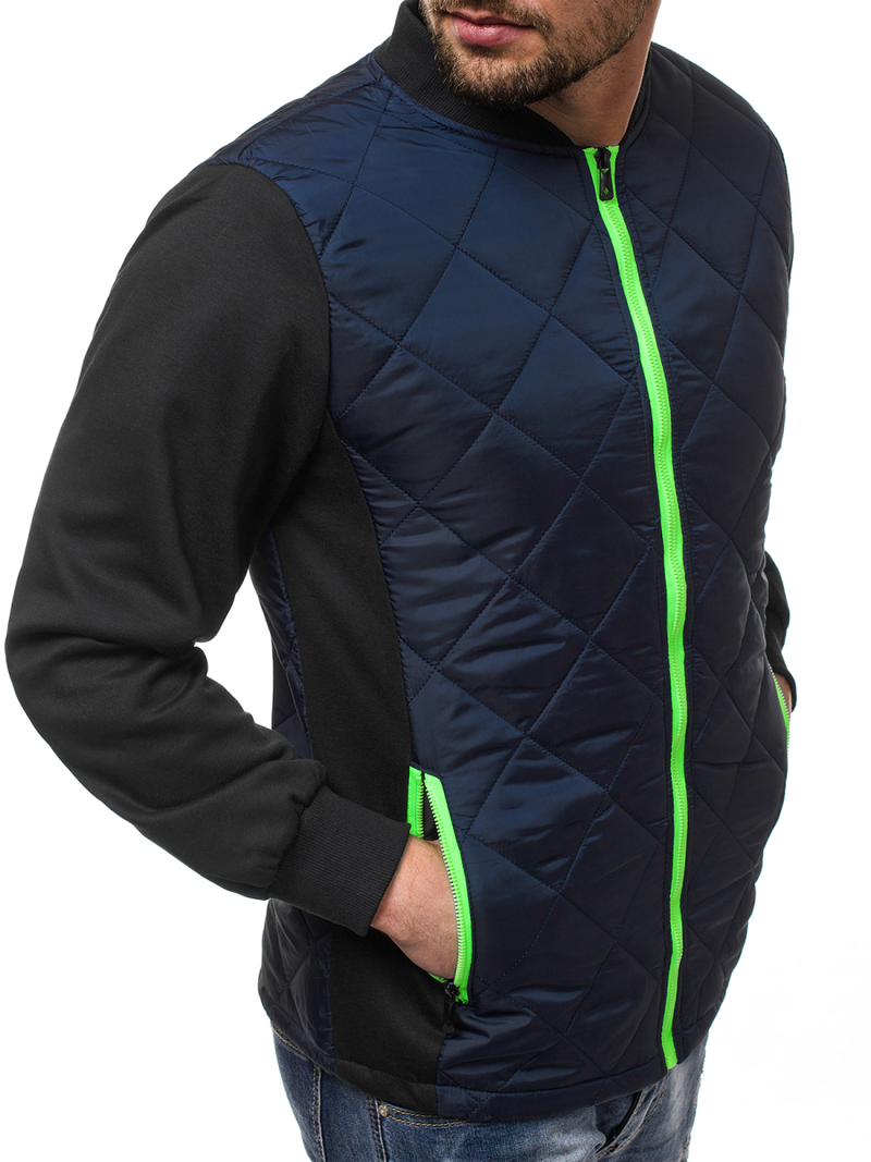 Pereinamojo laikotarpio tamsiai mėlyna vyriška striukė OZONEE JS/TY17Z