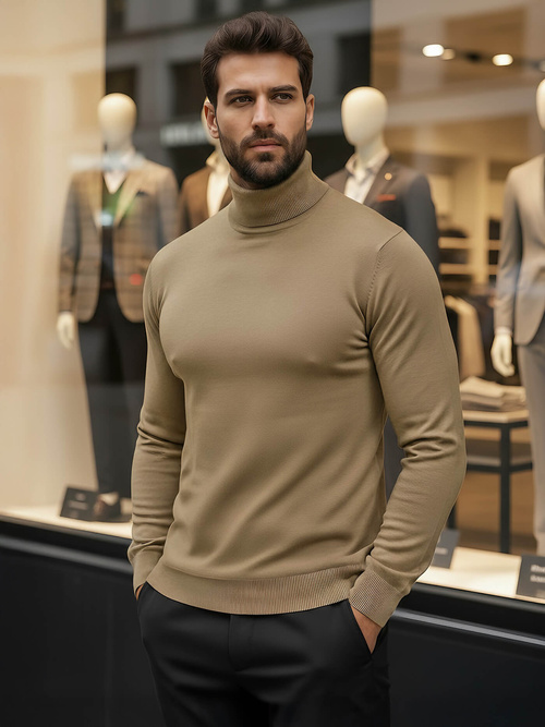 Camel spalva vyriškas megztinis OZONEE V/V24504