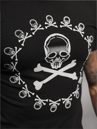 Juodi vyriški marškinėliai OZONEE NB/MT3068