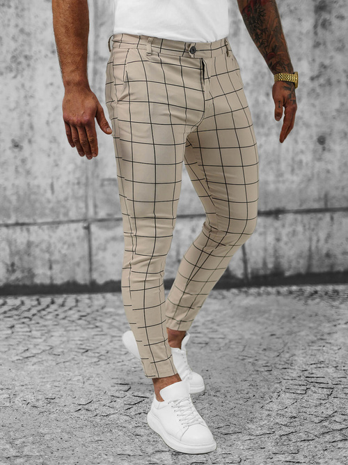 Smėliniai Vyriškos Chino Kelnės OZONEE O/P4009