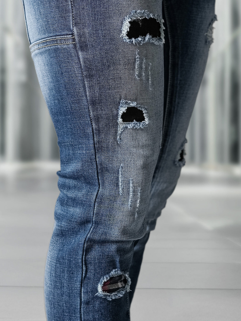 Mėlyni vyriški džinsai OZONEE NB/MP0050BZ