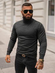 Grafitinis vyriškas megztinis OZONEE O/GM303