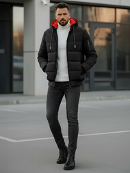 Juoda vyriška striukė OZONEE JS/31M5003Z