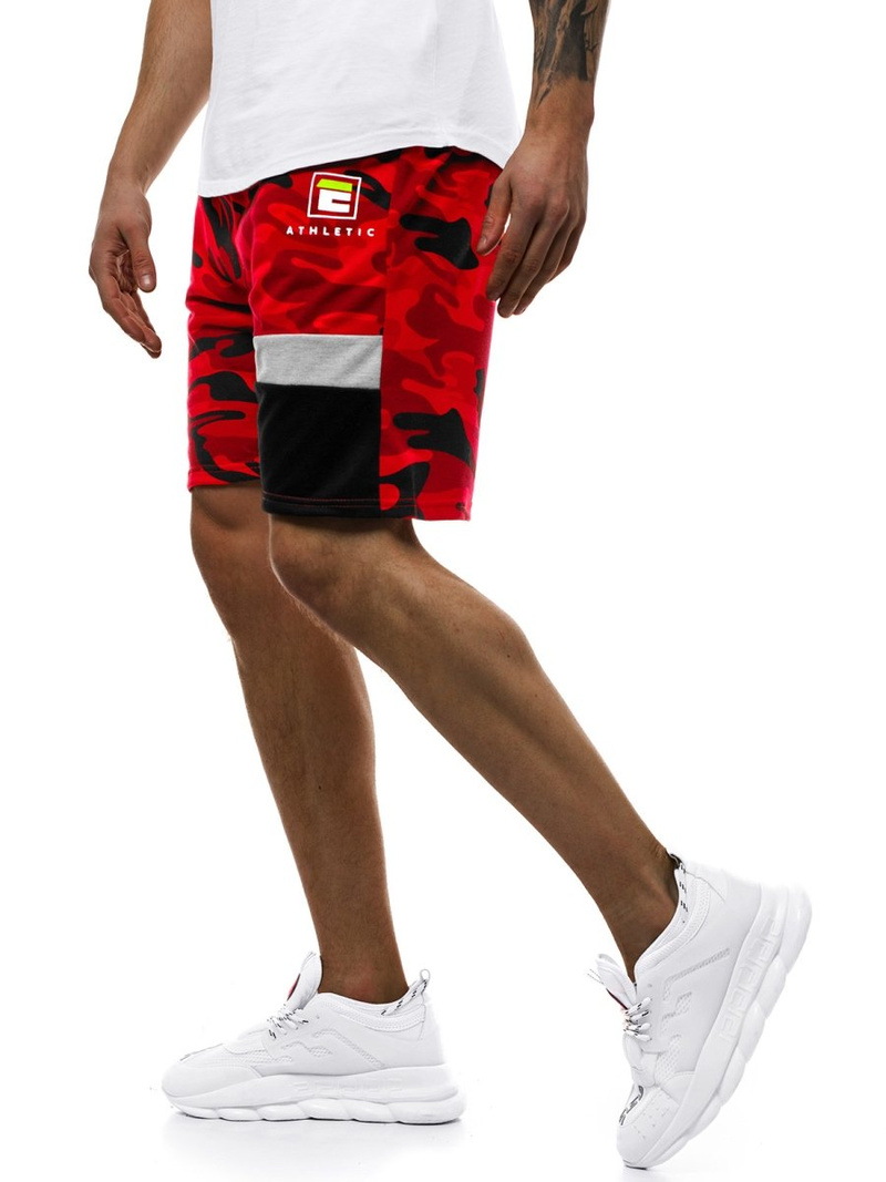 Raudoni vyriški šortai OZONEE JS/KK300160