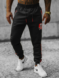 Juodos vyriškos sportinės kelnės OZONEE JS/K10237Z