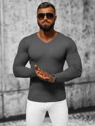 Grafitinis vyriškas megztinis OZONEE NB/MMB601/3Z