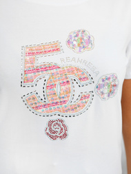 Balti moteriški marškinėliai OZONEE JS/95T2552/1