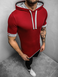 Bordiniai vyriški marškinėliai su gobtuvu OZONEE O/1273Z