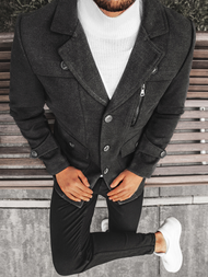 Grafitinis vyriškas paltas OZONEE N/5920