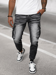 Juodai vvyriški jogger džinsai OZONEE NB/MP0108N