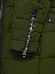 Rusvai žalsva moteriška striukė OZONEE O/W377