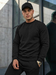 Juodas vyriškas sportinis kostiumas OZONEE JS/68C10380/3Z