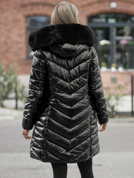 Juoda moteriška striukė OZONEE JS/16M9100/392Z