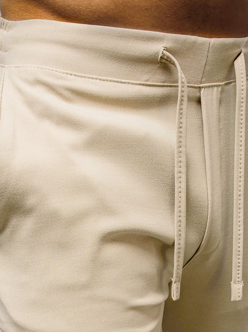 Smėlinės vyriškos chino jogger kelnės OZONEE DJ/5539