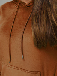 Ruda moteriškas veliūrinis sportinis kostiumas OZONEE O/8C1175/33Z