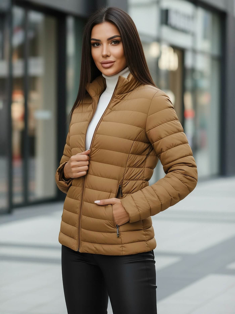 Tamiai-smėlinis moteriška striukė OZONEE JS/16M9109/84Z